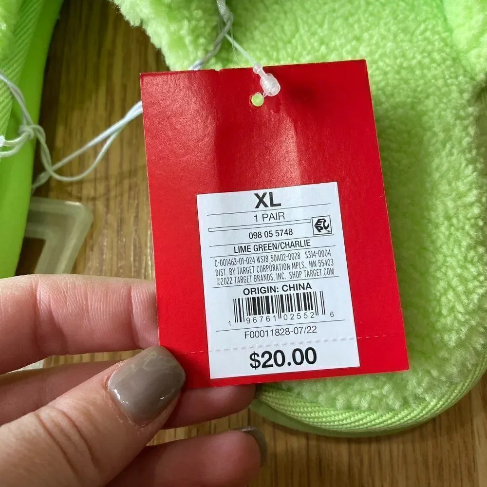 Wondershop Charlie Puffer Slide Slippers Lime Green